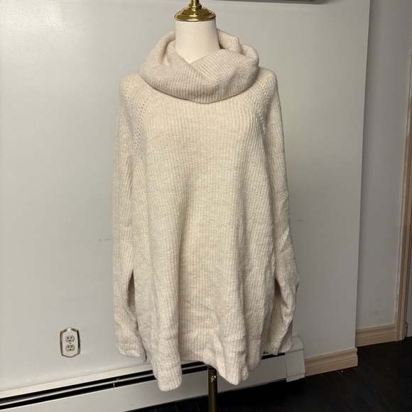 Lane Bryant Cozy Cream Cowl Neck Sweater - Picture 1 of 5